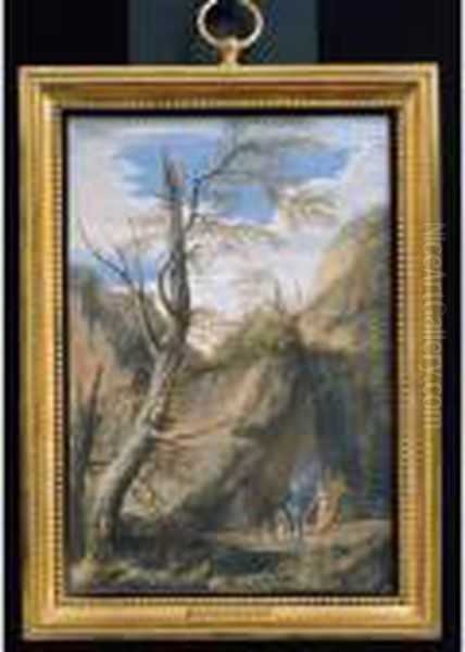 Paesaggio Roccioso Con Scena Di Stregoneria - view 1