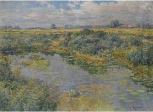 River Landscape by Vaclav Radimsky