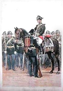 Gendarmerie in full dress uniform by Detaille, Jean-Baptiste Edouard