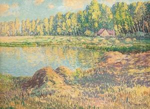 A River Landscape by Vaclav Radimsky