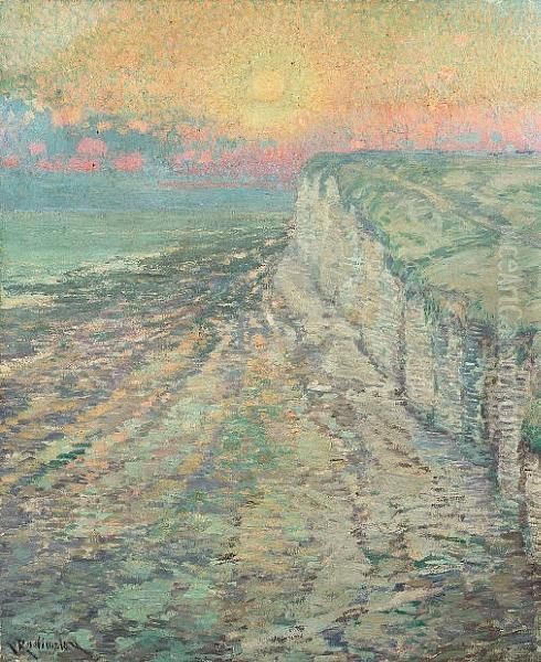 Sunset Over Cliffs - view 1
