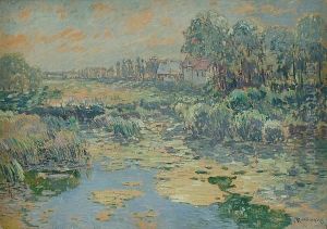 A Pond With Lillies