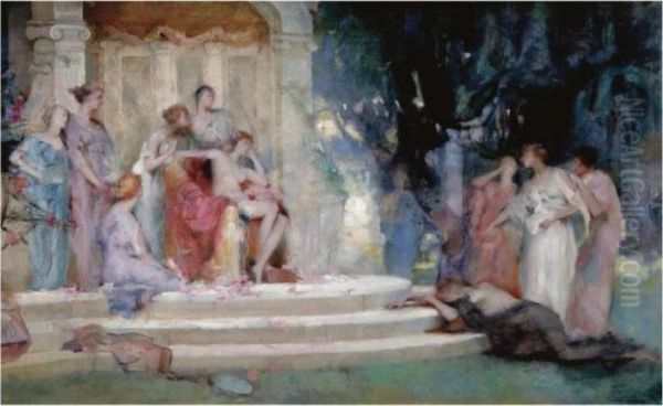Sketch For Psyche Before The Throne Of Venus - view 1