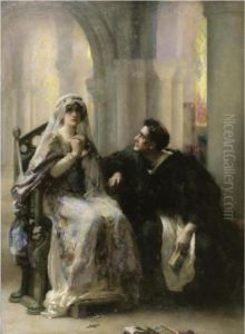 Ellen Terry And Henry Irving As Abelard And Heloise, Lostfaith by Henrietta Rae