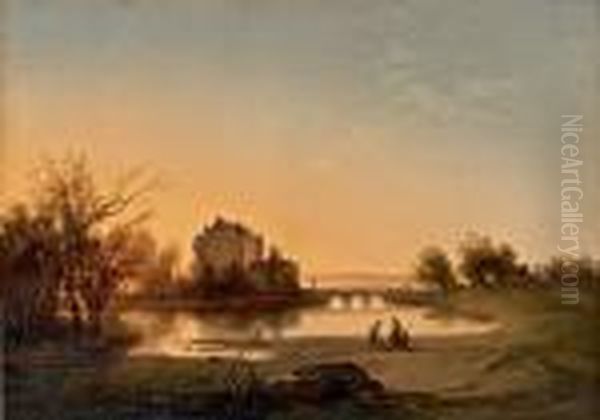 Blick Auf Ein Wasserschloss - view 1
