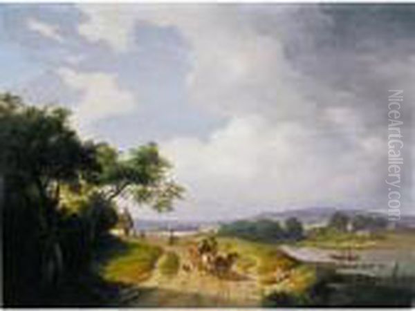 Flusslandschaft (river Landscape) - view 1