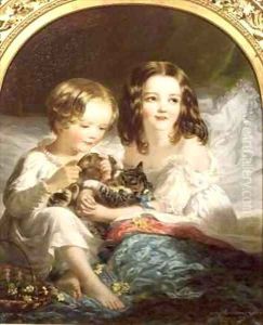 Portrait of the Hon Frederick and Jean Orde Powlett by Chevalier Louis-William Desanges