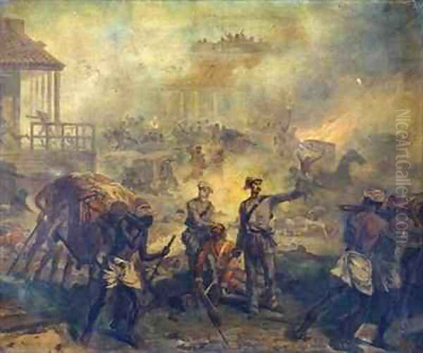 Surgeon Anthony Dickson Home VC 1826-1914 and Assistant Surgeon William Bradshaw VC 1830-61 at Lucknow during the Indian Mutiny in 1857 - view 1