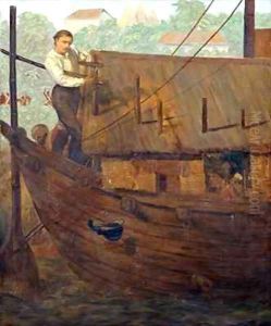 Mr William Fraser McDonnell 1829-94 earning the Victoria Cross at Arrah during the Indian Mutiny by Chevalier Louis-William Desanges
