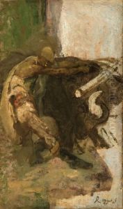 Lavoro In Campagna; E L""antico Muro by Giuseppe Raggio