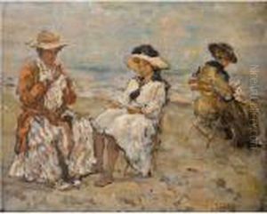 Fanciulle Sulla Spiaggia by Raffaele Ragione