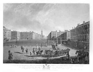 Hanover Square from a set of four views of London squares by Edward Dayes