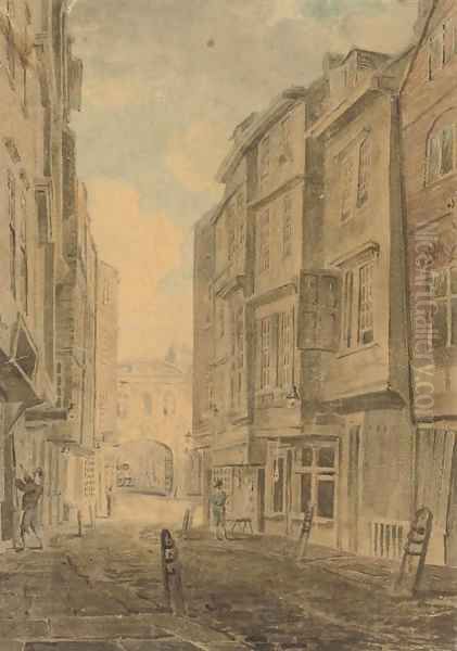 Butchers Row and Temple Bar, London - view 1