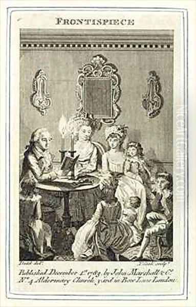 A Father Reading to his Family by Candlelight - view 1