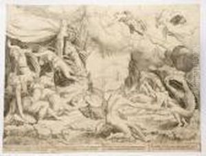 Der Tod Der Kinder Niobes by Marcantonio Raimondi