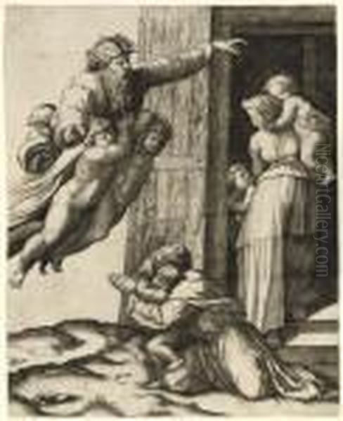 God Appearing To Noah (b. 3; Shoemaker &amp; Brown 24) - view 1