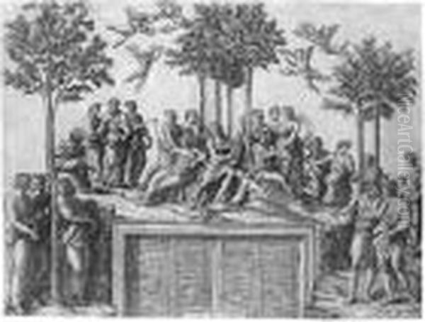 Parnassus (bartsch Xiv, 247; Delaborde 110) - view 1