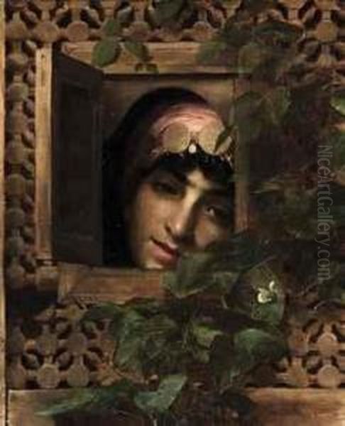 An Oriental Woman At A Window - view 1