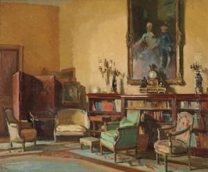 House Interior by Theodore Jacques Ralli