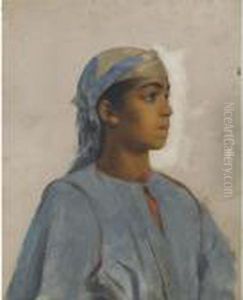 Young Bedouin Girl by Theodore Jacques Ralli