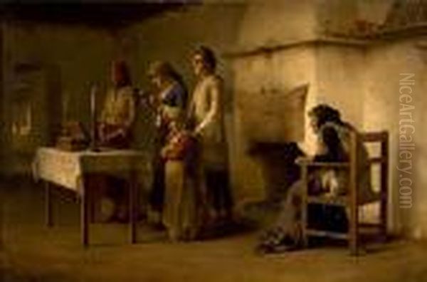 Praying Before The Communion At Megara - view 1