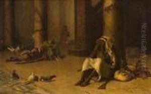 In The Mosque by Theodore Jacques Ralli