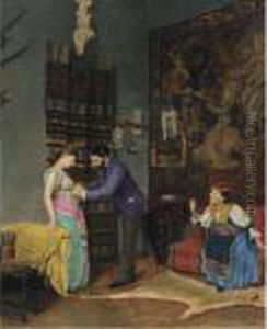 The Artist's Studio by Theodore Jacques Ralli