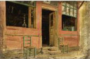 The Cafe by Theodore Jacques Ralli