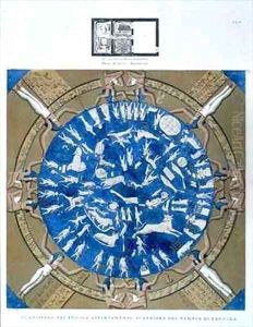 Astrological planisphere of the zodiac of Dendarah by Dominique Vivant Denon