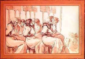 Members of the revolutionary committee of the Red Bonnet faction by Dominique Vivant Denon