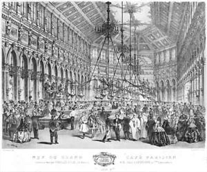 Interior of the Grand Cafe Parisien Paris