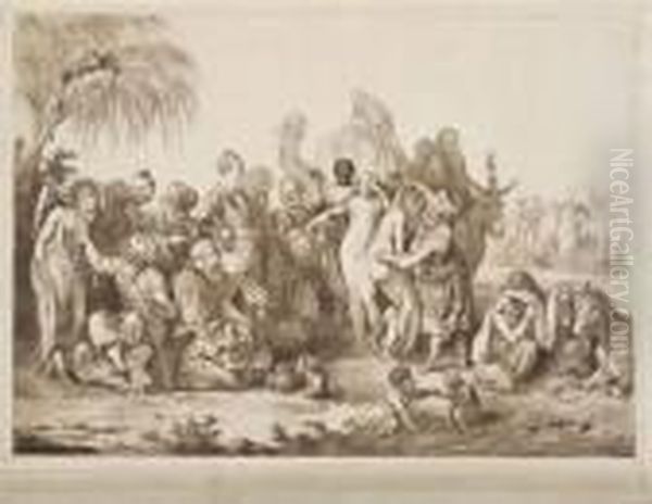 Tscercassische Waare (le Marche Aux Esclaves Circassiennes) - view 1