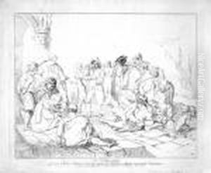 Ein Volkserzahler by Johann Heinrich Ramberg
