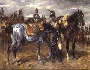 Cavalry on Parade by Wilhelm Von Diez