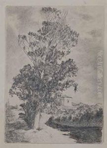 Paisaje Con Casa by Manuel Ramos Artal