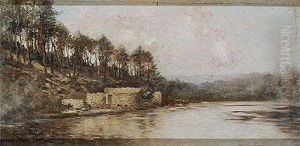 Paisaje Con Rio, 1902 by Manuel Ramos Artal