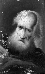 Portrait of an old bearded man by Christian Wilhelm Dietrich, Called Dietricy