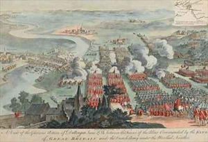A View of the Glorious Action of Dettingen by Daremberg, F.