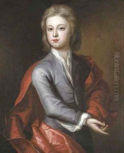Portrait of a boy by Charles d' Agar