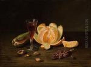 Still Life With Wine Glass by Milne Ramsey