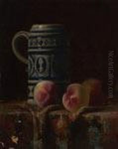 Still Life With Stein And Peaches