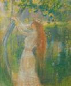 Jeune Femme Sous Un Arbre by Richard Ranft