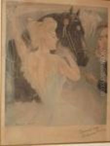 Acrobate De Cirque. by Richard Ranft