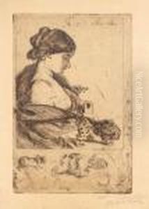 La Puce. Vers 1895. La Puce. Vers 1895.