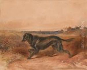Streunender Hund by Johann Matthias Ranftl