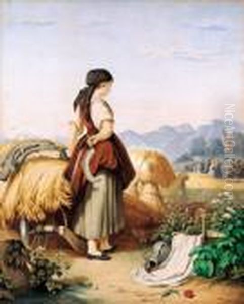 Junge Schnitterin Im Korn - view 1