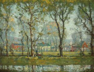 New England Village by Henry Ward Ranger