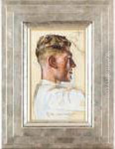 Head Of A Flower Seller, Covent Garden by William Bruce Ellis Ranken