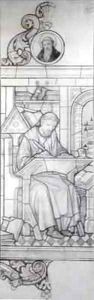 Brother Higden writing his chronicle