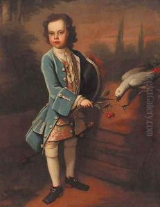 Portrait of a boy by Charles d' Agar